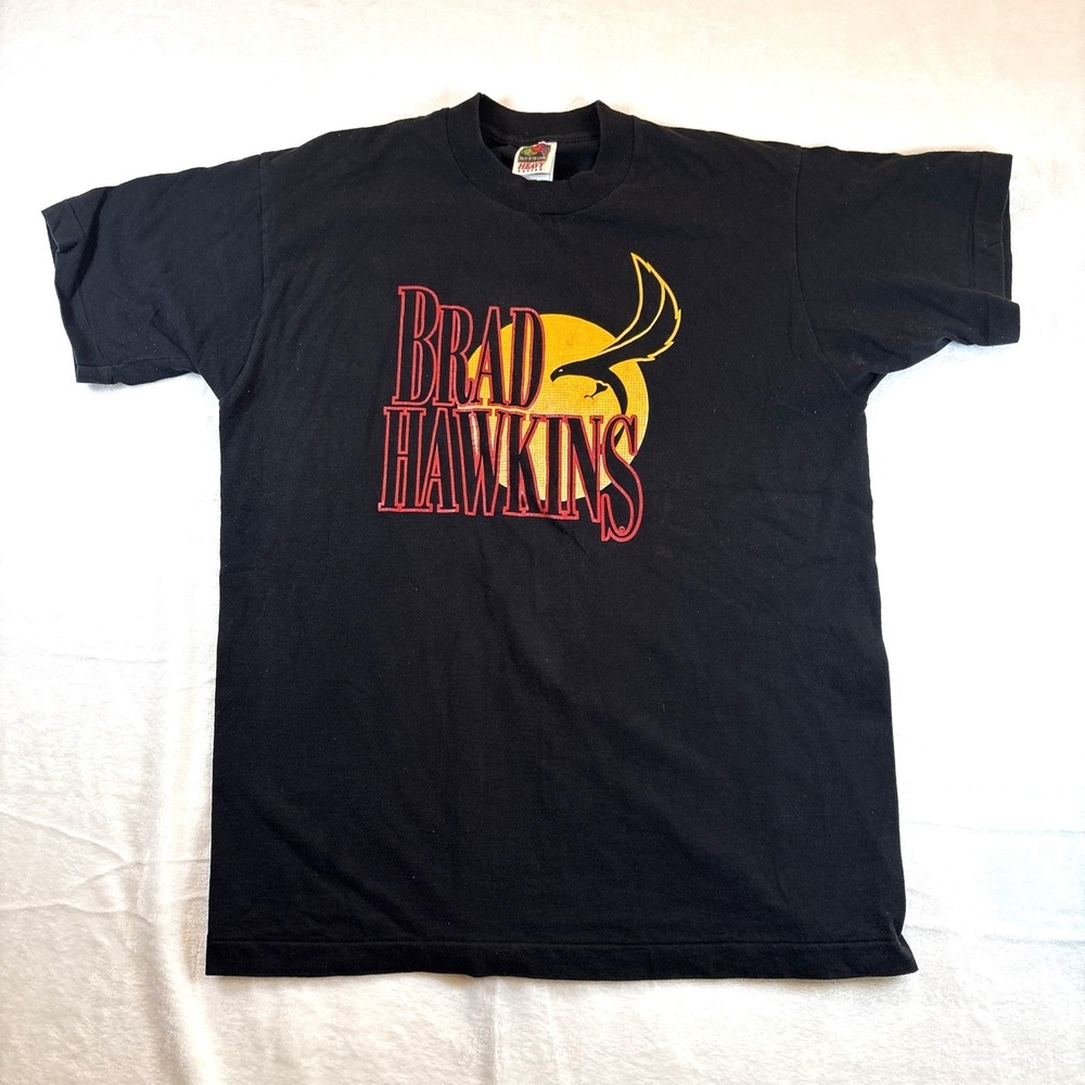Vintage Brad Hawkins American Actor Martial Arts Shirt Single Stitch 00s Size L